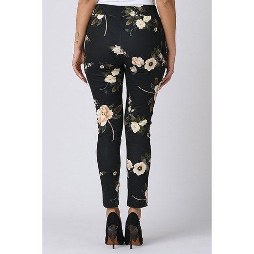 Spodnie damskie Plus Size Company w kwiaty 