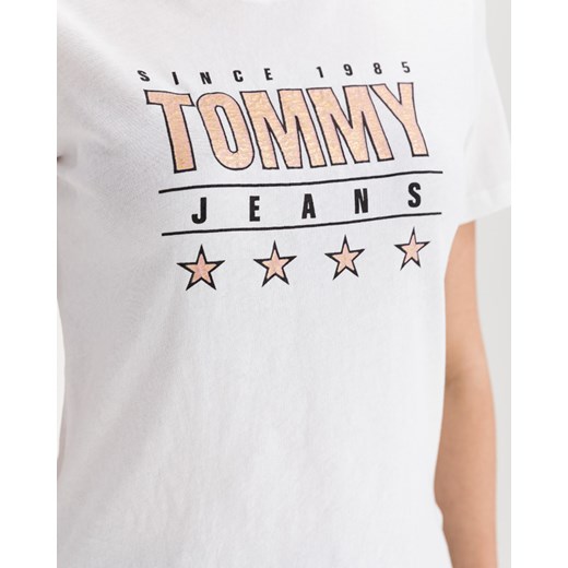 Tommy Jeans Slim Metallic Koszulka Biały Tommy Jeans L BIBLOO