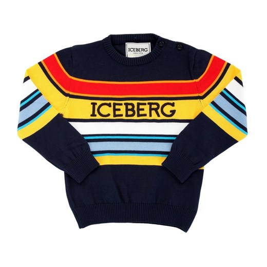 Wielokolorowy sweter chłopięcy Iceberg