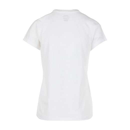 Polo Ralph Lauren bluzka damska z krótkimi rękawami młodzieżowa bawełniana z okrągłym dekoltem biała w nadruki 