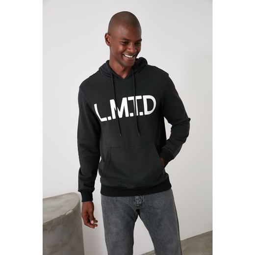 Trendyol Black Men's Printed Sweatshirt Trendyol M Factcool