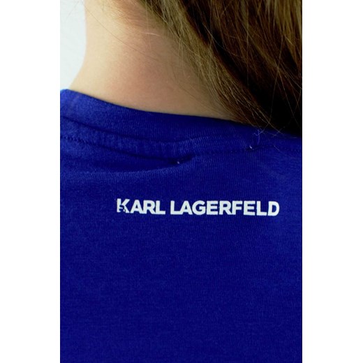 Bluzka dziewczęca Karl Lagerfeld z elastanu 