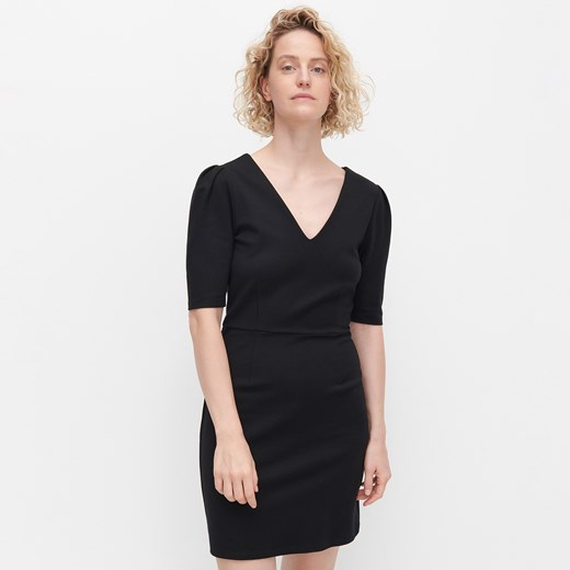 Reserved - Sukienka z krótkim rękawem - Czarny Reserved XS promocja Reserved