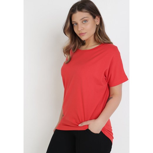 Bluzka damska Born2be z okrągłym dekoltem z krótkim rękawem casual