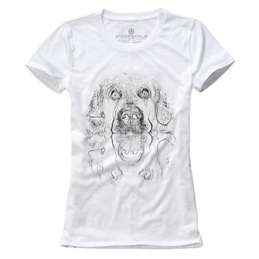 T-shirt damski UNDERWORLD Dog biały Underworld XL morillo promocja