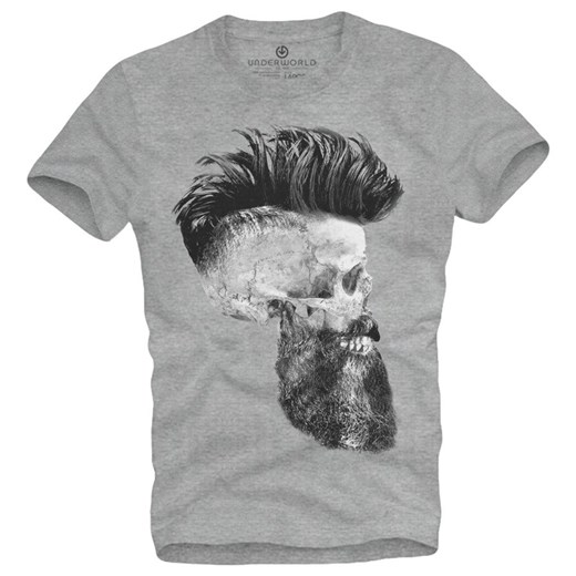 T-shirt męski UNDERWORLD Skull with a beard Underworld M wyprzedaż morillo