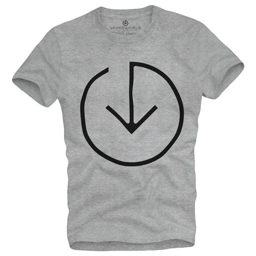 T-shirt męski UNDERWORLD Logo szary ze sklepu morillo w kategorii T-shirty męskie - zdjęcie 109286778