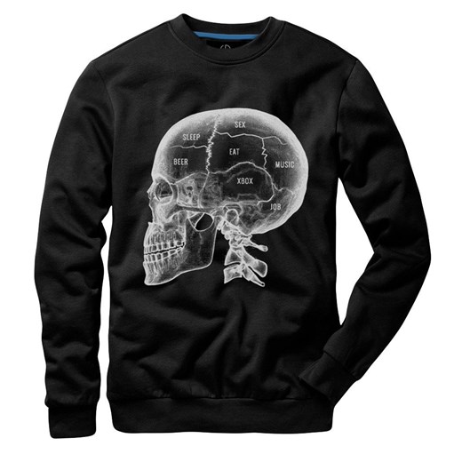 Bluza marki UNDERWORLD unisex X-ray skull ze sklepu morillo w kategorii Bluzy męskie - zdjęcie 109286868