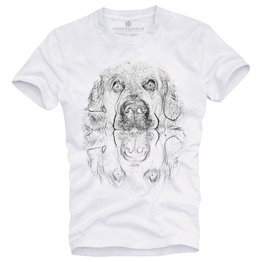 T-shirt męski UNDERWORLD Dog biały ze sklepu morillo w kategorii T-shirty męskie - zdjęcie 109287058