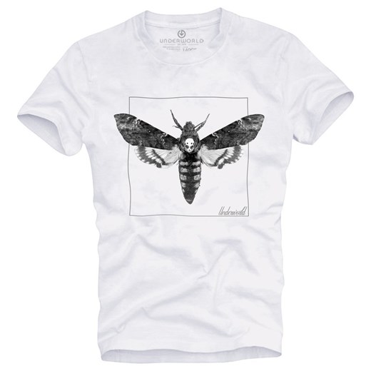 T-shirt męski UNDERWORLD Night Butterfly biały Underworld M wyprzedaż morillo