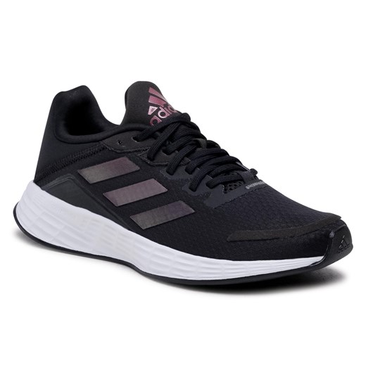 Buty sportowe damskie czarne Adidas z tworzywa sztucznego 