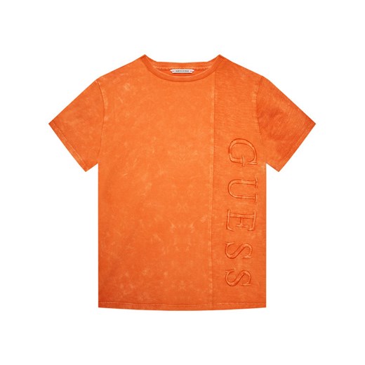 T-shirt chłopięce pomarańczowa Guess 