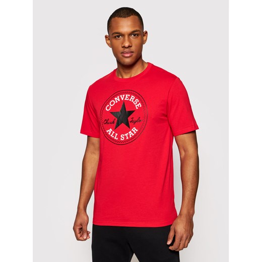 Converse T-Shirt Chuck Pack 10007887-A46 Czerwony Regular Fit Converse S MODIVO