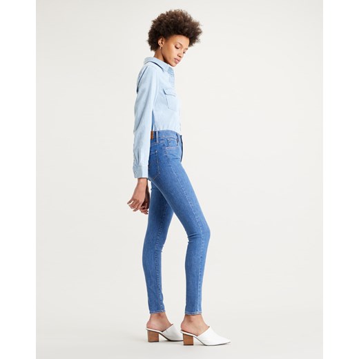 Levi's® 720™ High Rise Super Skinny Dżinsy Niebieski 25/32 BIBLOO wyprzedaż