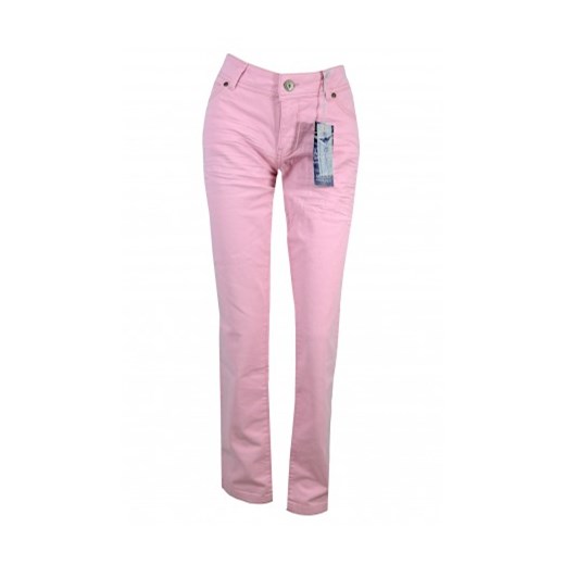 Arizona jeansy róż (long) n-fashion-pl rozowy bawełniane