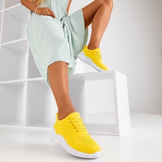 Żółte sportowe buty damskie Piguio- Obuwie Royalfashion.pl 39 royalfashion.pl
