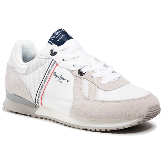 Sneakersy PEPE JEANS - Tinker Zero 21 PMS30725 Factory White 801 Pepe Jeans 45 eobuwie.pl