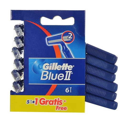 Gillette Blue Ii Maszynka Do Golenia 6Szt Gillette makeup-online.pl