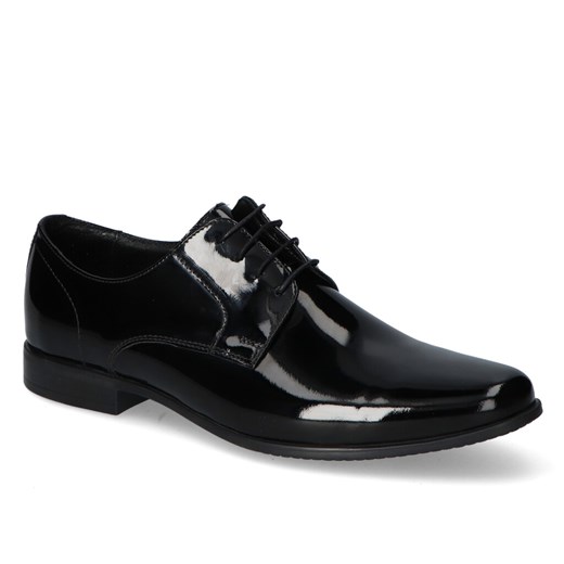 Pantofle Pan 1052 Czarne lakier Pan Arturo-obuwie