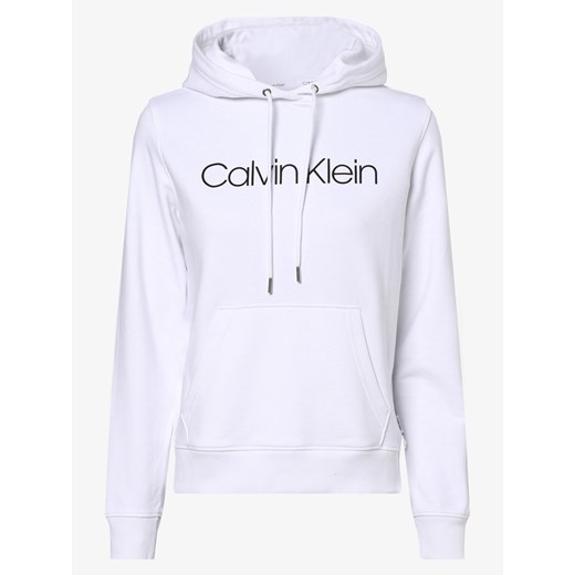 Calvin Klein - Damska bluza z kapturem, biały Calvin Klein XXL vangraaf