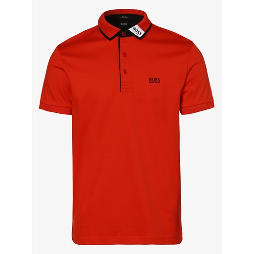 BOSS Athleisure - Męska koszulka polo – Paule 1, czerwony XXXL vangraaf