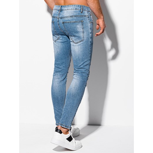 Spodnie męskie jeansowe 1053P - jasnoniebieskie Edoti.com 30 Edoti.com