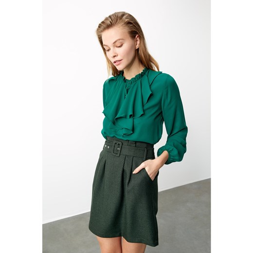 Trendyol Emerald Green Belt Detailed Skirt Trendyol 38 Factcool