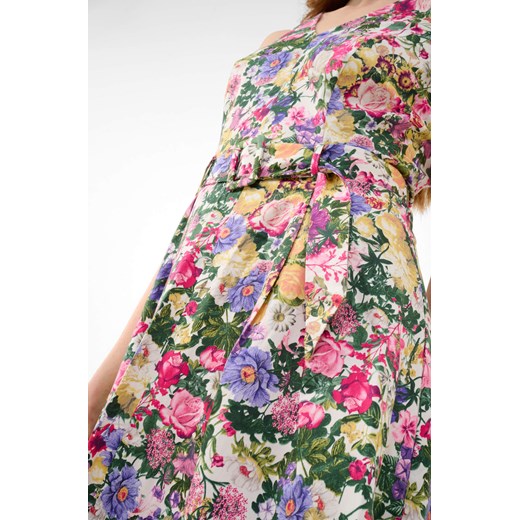 Sukienka ORSAY mini z tkaniny z okrągłym dekoltem 