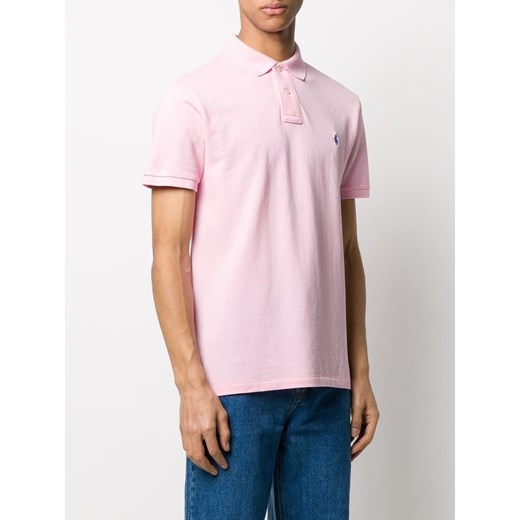 Różowa bluzka damska Ralph Lauren z krótkim rękawem 