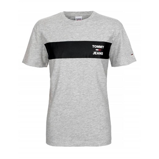 Tommy Hilfiger T-shirt Męski Regular Fit Gray ze sklepu dewear.pl w kategorii T-shirty męskie - zdjęcie 109582415