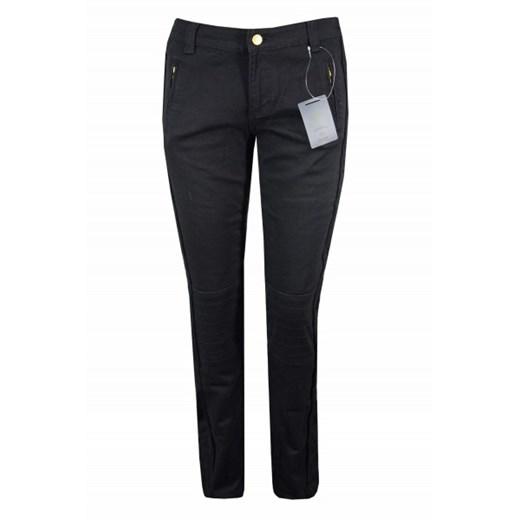 Linea Tesini jeansy rurki n-fashion-pl czarny duży