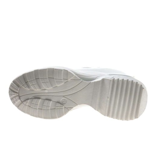 Buty sportowe damskie Pantofelek24 sneakersy ze skóry ekologicznej płaskie wiązane wiosenne