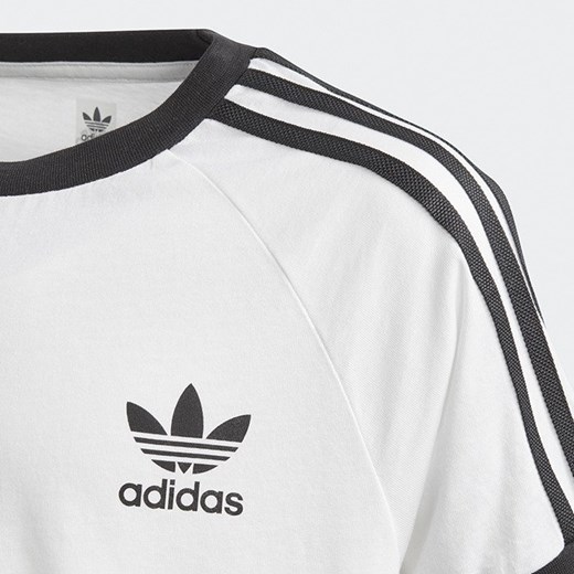 T-shirt chłopięce biały Adidas Originals z krótkim rękawem