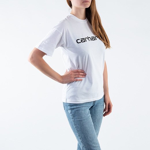 Koszulka damska Carhartt WIP W' S/S Script T-Shirt I028442 WHITE/BLACK Carhartt Wip XS SneakerStudio.pl