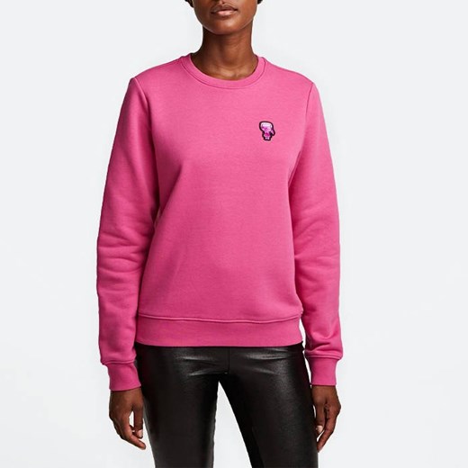 Bluza damska różowa Karl Lagerfeld krótka