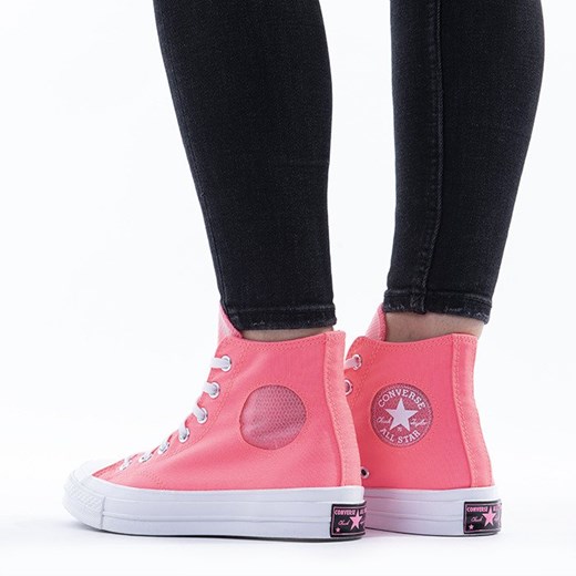 Trampki damskie Converse różowe sportowe sznurowane