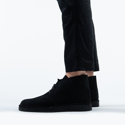 Buty zimowe męskie czarne Clarks sznurowane eleganckie 