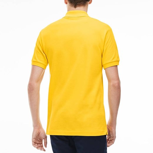 T-shirt męski Lacoste żółty z krótkim rękawem 