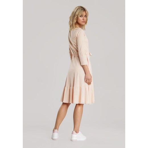 Łososiowa Sukienka Echirose Renee XL promocja Renee odzież