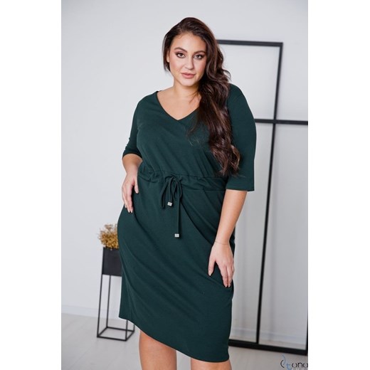 Zielona Sukienka ELMIRA Plus Size 54(7XL) TONO