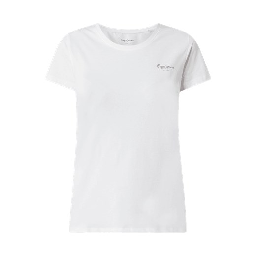 T-shirt z logo model ‘Bellrose’ Pepe Jeans M promocyjna cena Peek&Cloppenburg 
