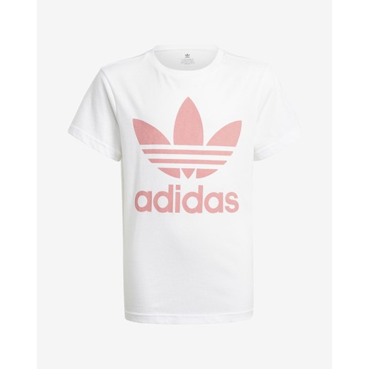 adidas Originals Trefoil Koszulka dziecięce Biały 140 okazyjna cena BIBLOO