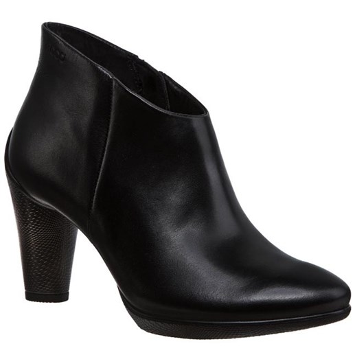 Botki ECCO - Sculptured 75 24264301001 Black - Czarny (Black) eobuwie-pl czarny Botki