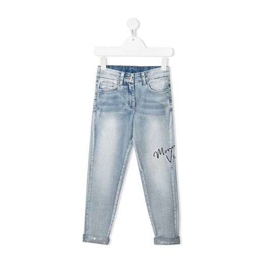 Spodnie dziewczęce granatowe Monnalisa jeansowe 