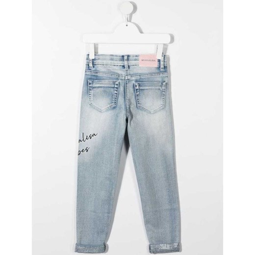 Spodnie dziewczęce Monnalisa jesienne jeansowe 
