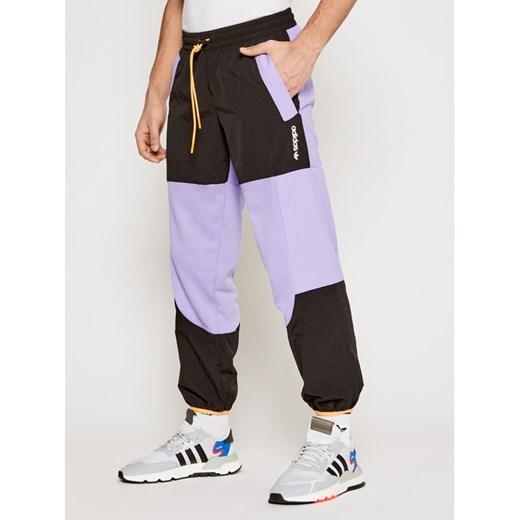 Adidas spodnie męskie fioletowe sportowe 