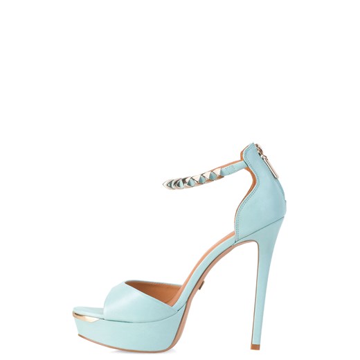 Turkusowe półsandały kazar-com niebieski komfortowe