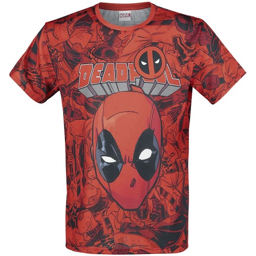 Deadpool - Deadpool - Allover - T-Shirt - czarny 3XL EMP