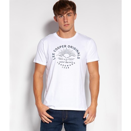 T-shirt z nadrukiem LCO5 1516 WHITE Lee Cooper XL Lee Cooper