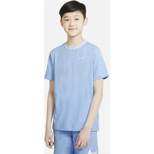 T-shirt dla dużych dzieci (chłopców) Nike Sportswear - Niebieski Nike XL Nike poland